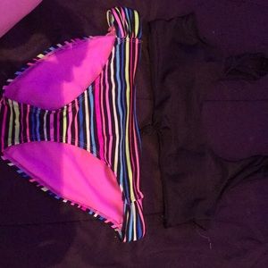 Women’s Striped Swim Bottoms